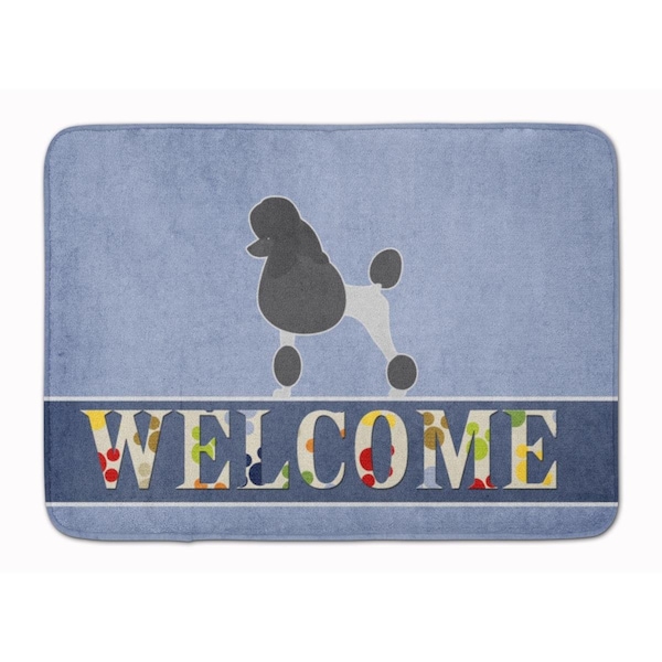 Carolines Treasures Poodle Welcome Machine Washable Memory Foam Mat BB5543RUG - main